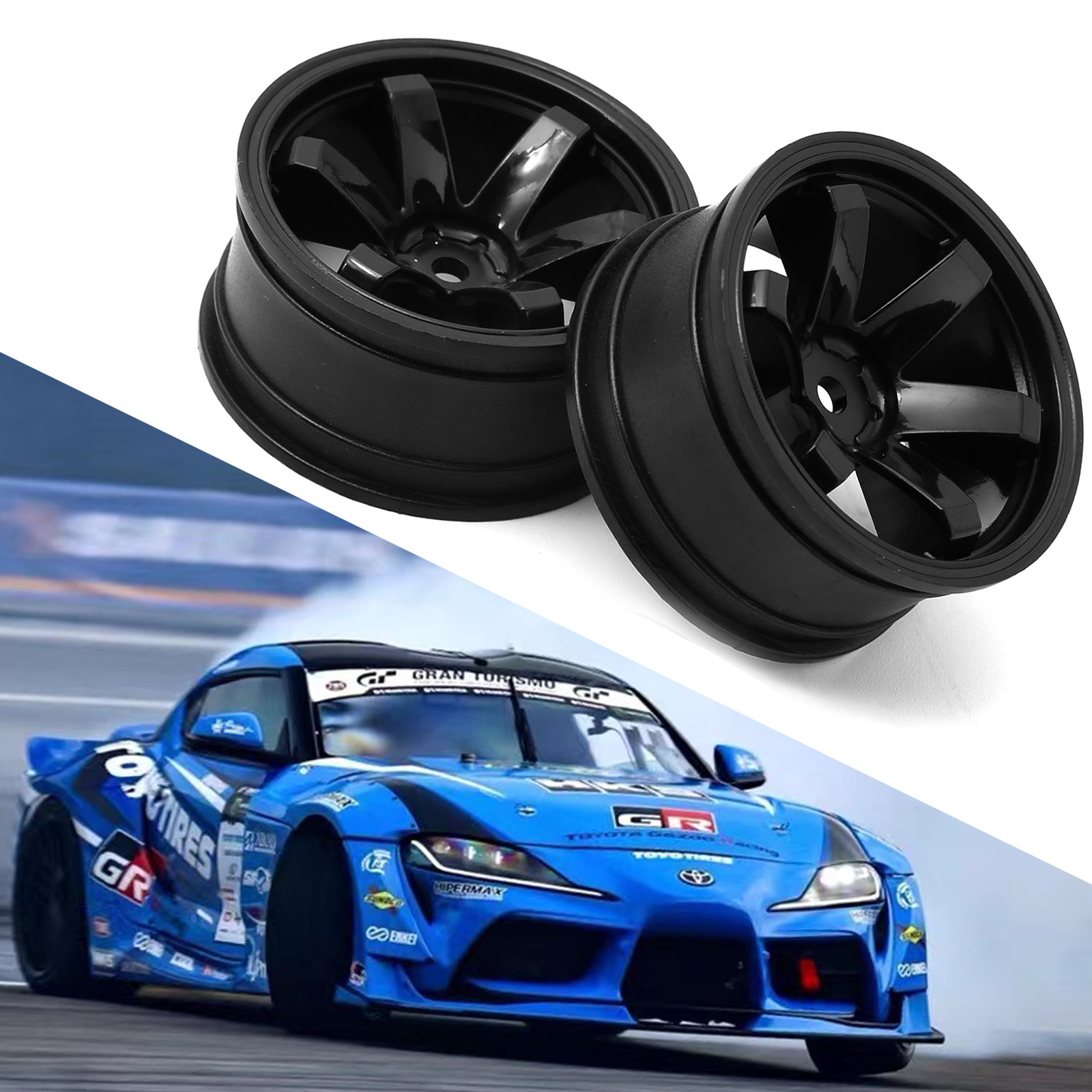 Rc Hobby Toys - 4pcs Plastic Wheel Hub RC Racing