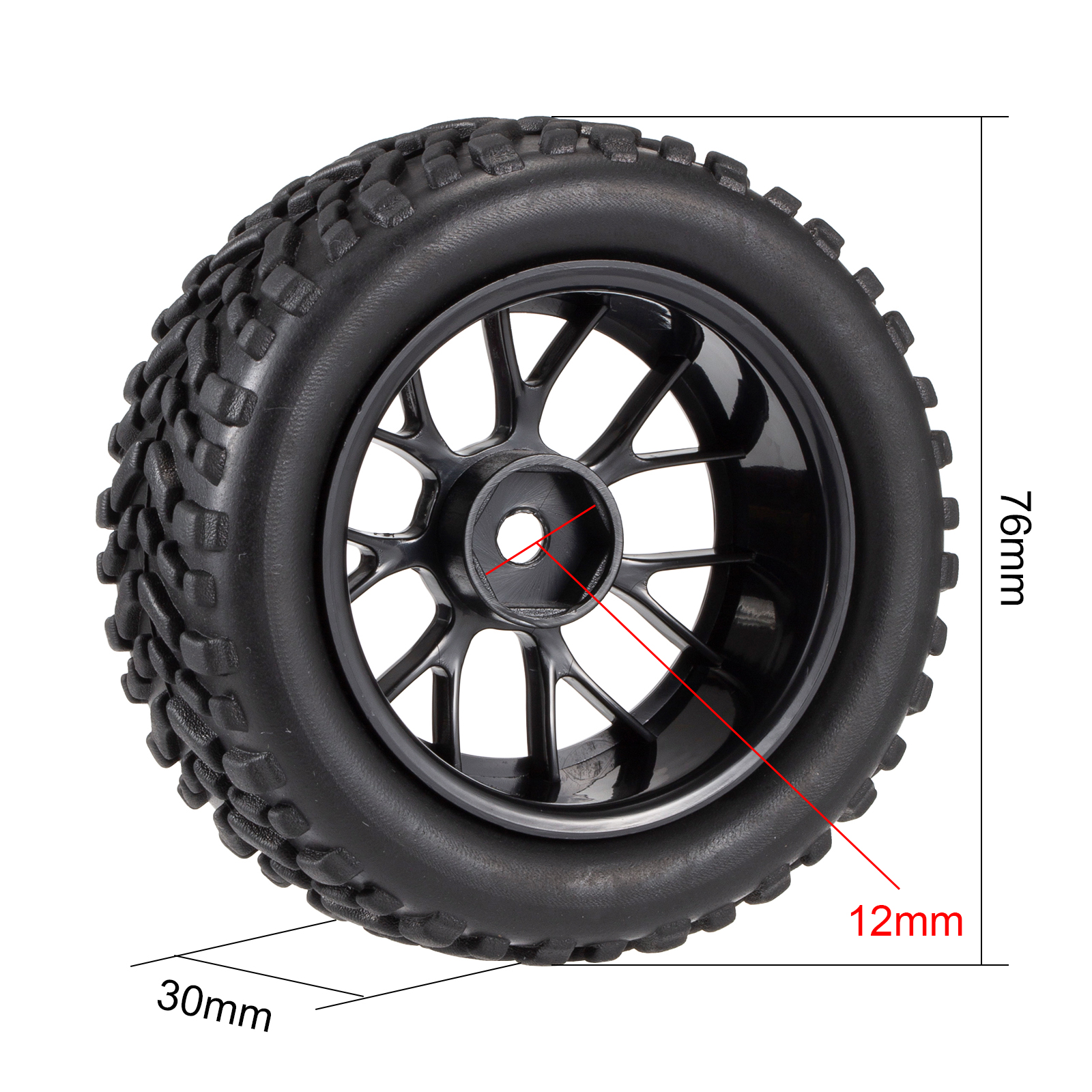 4PCS 76mm 1.9 inch Off Road Bu – Rc Truck Monster Bewertung und Preis