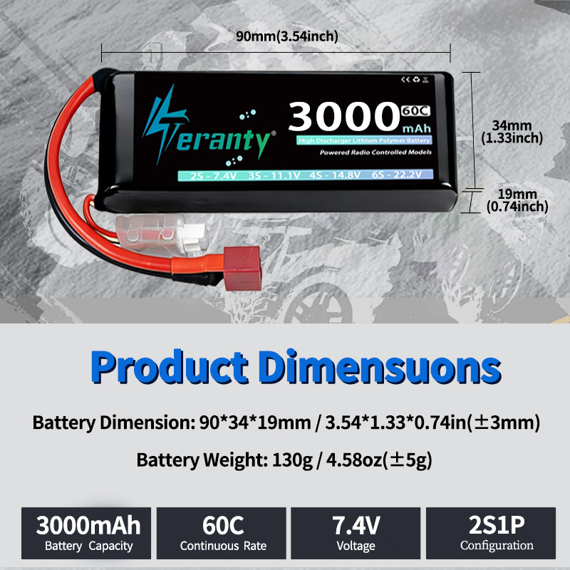 TERANTY 2S 3000mAh Lipo Batter – Rc Hobby & Maskinservice I Eskilstuna Bewertung und Preis