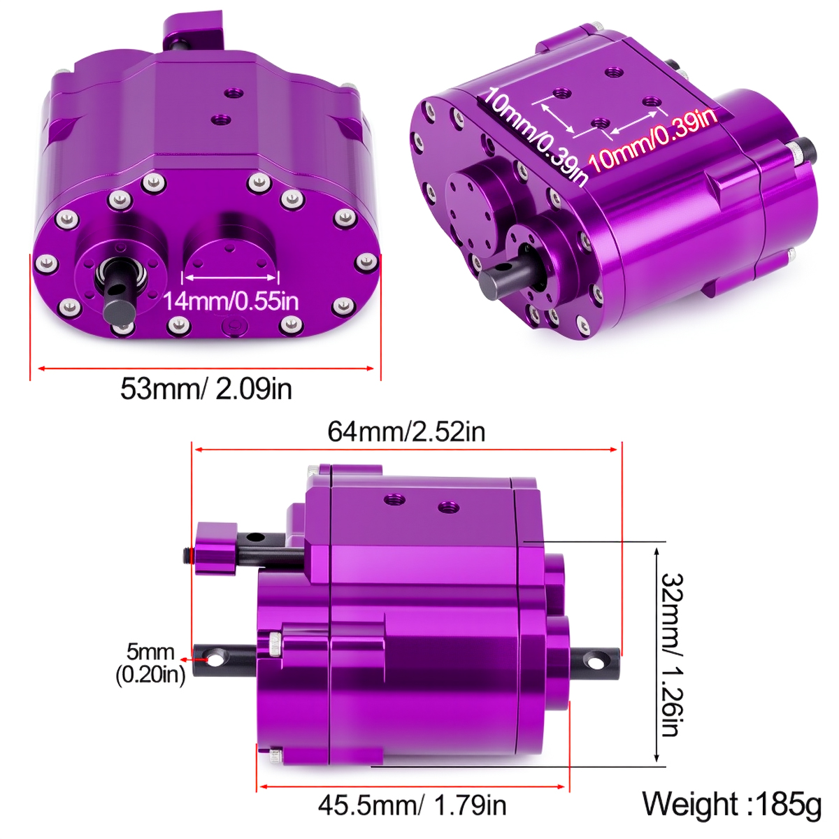 Metal 2-Speed 48P Transfer Cas – Hobby Zone Rc Bewertung und Preis