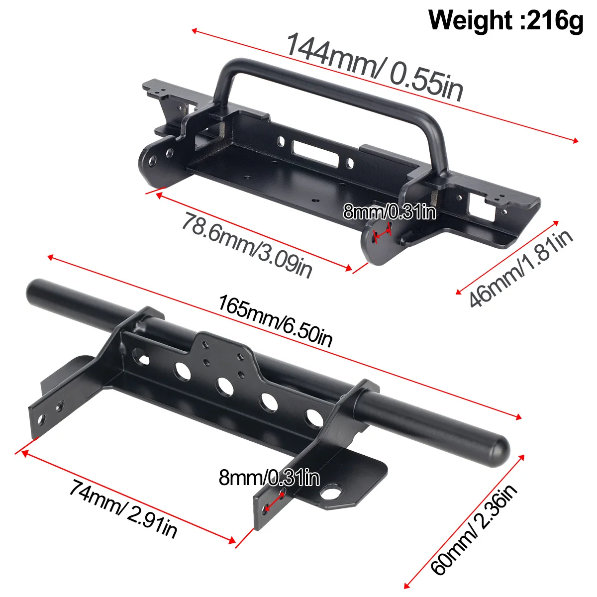 Metal Front and Rear Bumper fo – Hobby Zone Rc Bewertung und Preis