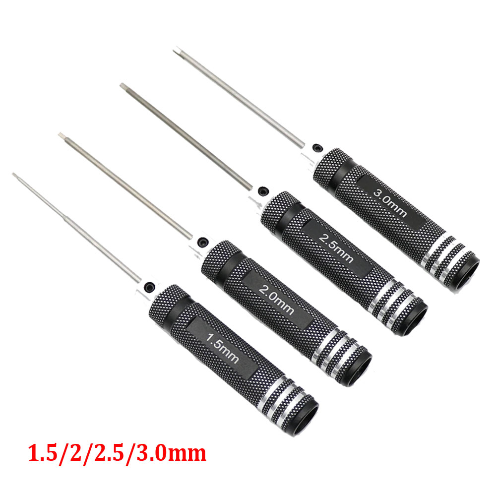 4PCS 1.5/2/2.5/3.0mm Black Hex – Rc Hobby Electric Screwdriver Bewertung und Preis