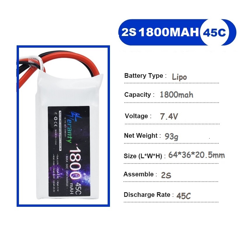 2PCS 7.4V Lipo 2S Battery 1500 – Rc Hobby & Maskinservice I Eskilstuna Bewertung und Preis