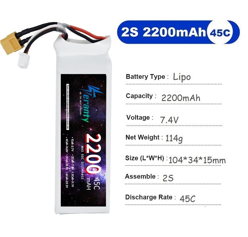 2PCS 7.4V Lipo 2S Battery 1500 – Rc Hobby & Maskinservice I Eskilstuna Bewertung und Preis