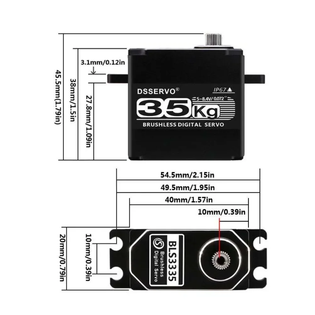 35KG BLS3335 Digital Servo Mot – Rc Hobby Tools Bewertung und Preis