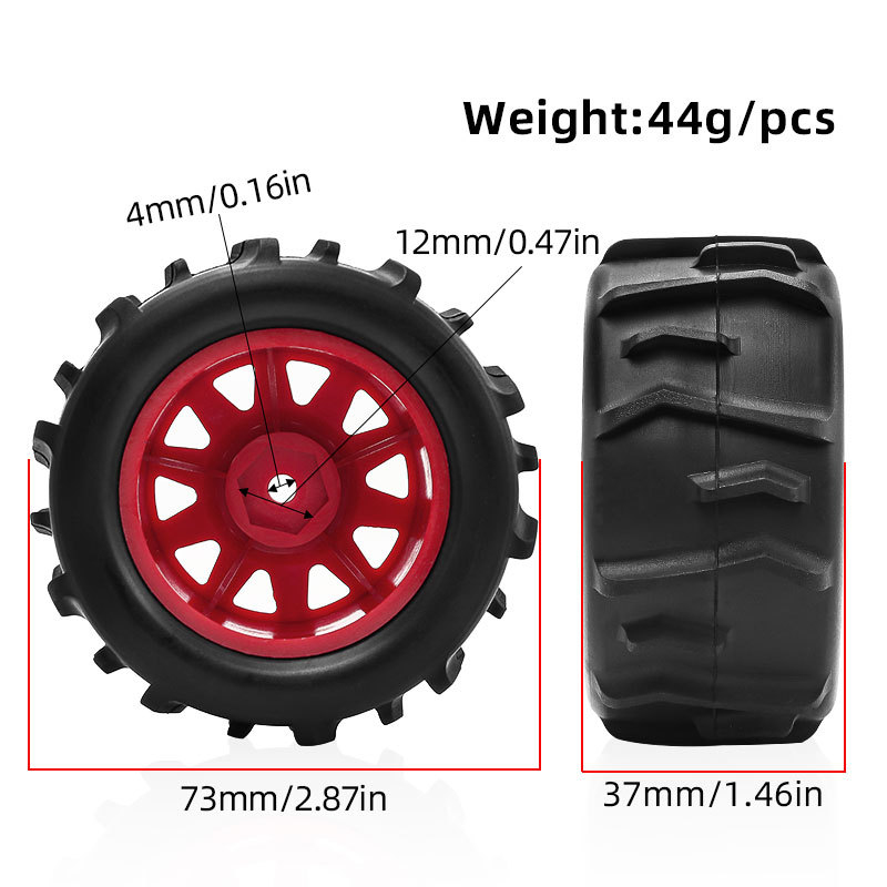 4PCS 1/18 73mm Short Course Tr – Rc Truck Monster Bewertung und Preis