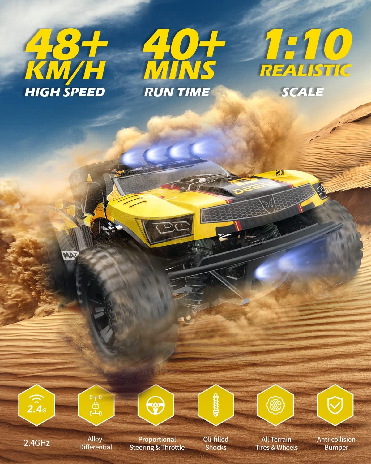 DEERC 9201E 1:10 Large Remote  – Rc Hobby Off Road Bewertung und Preis