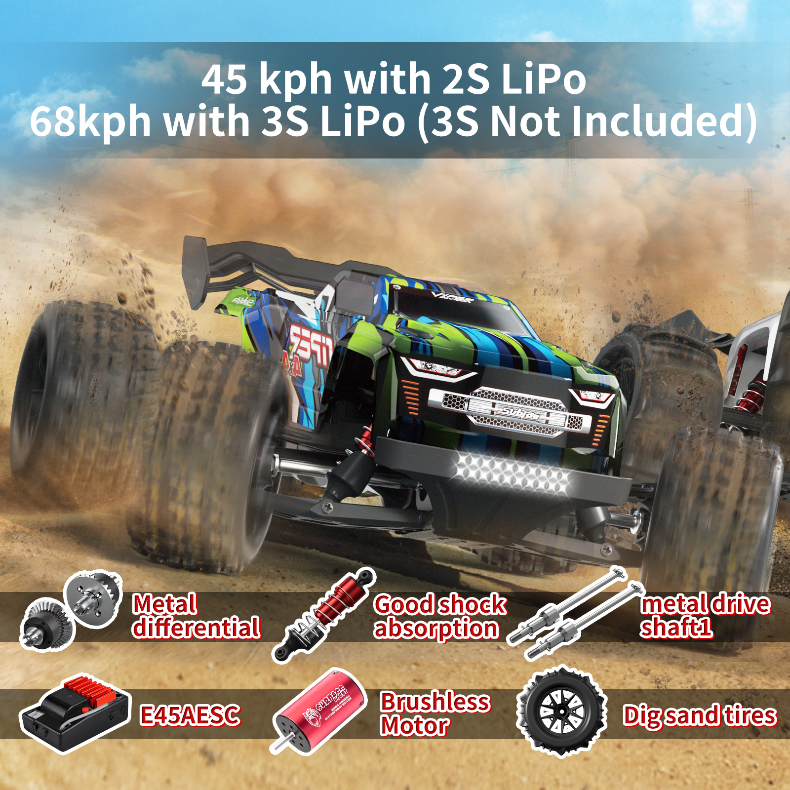 1/16 RTR Brushless Fast RC Car – Rc Hobby Off Road Bewertung und Preis