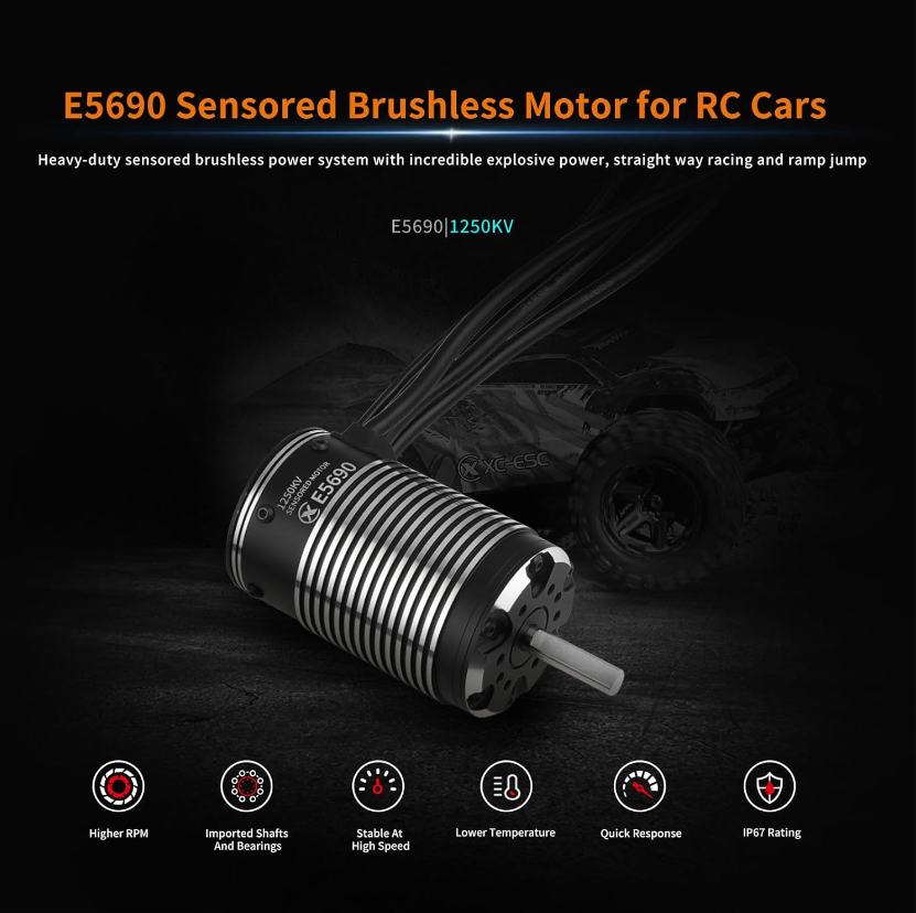 XC E5690 Sensored Brushless Mo – Rc Truck Monster Bewertung und Preis