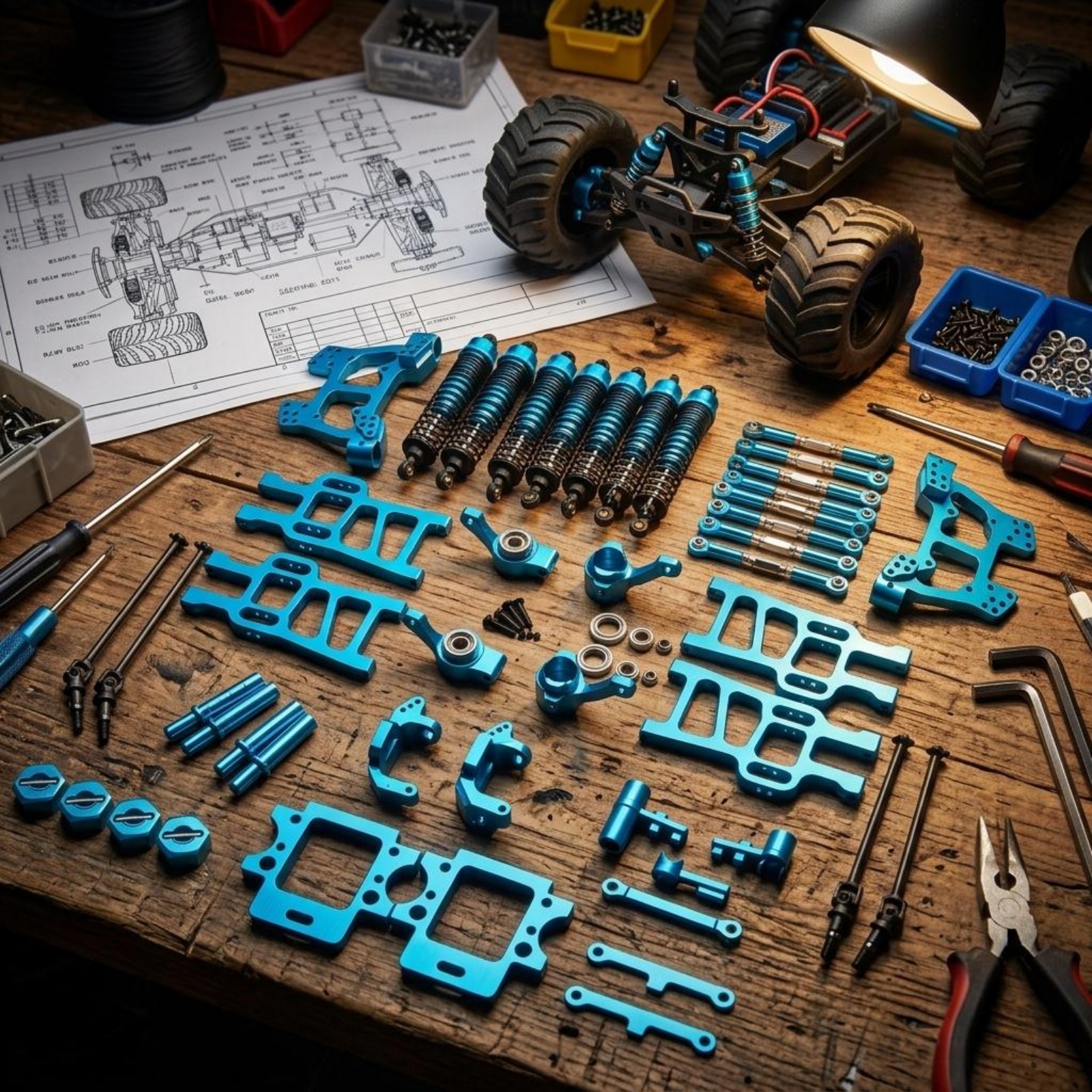RC Monster Truck Upgrade Kit L – Rc Truck Monster Bewertung und Preis